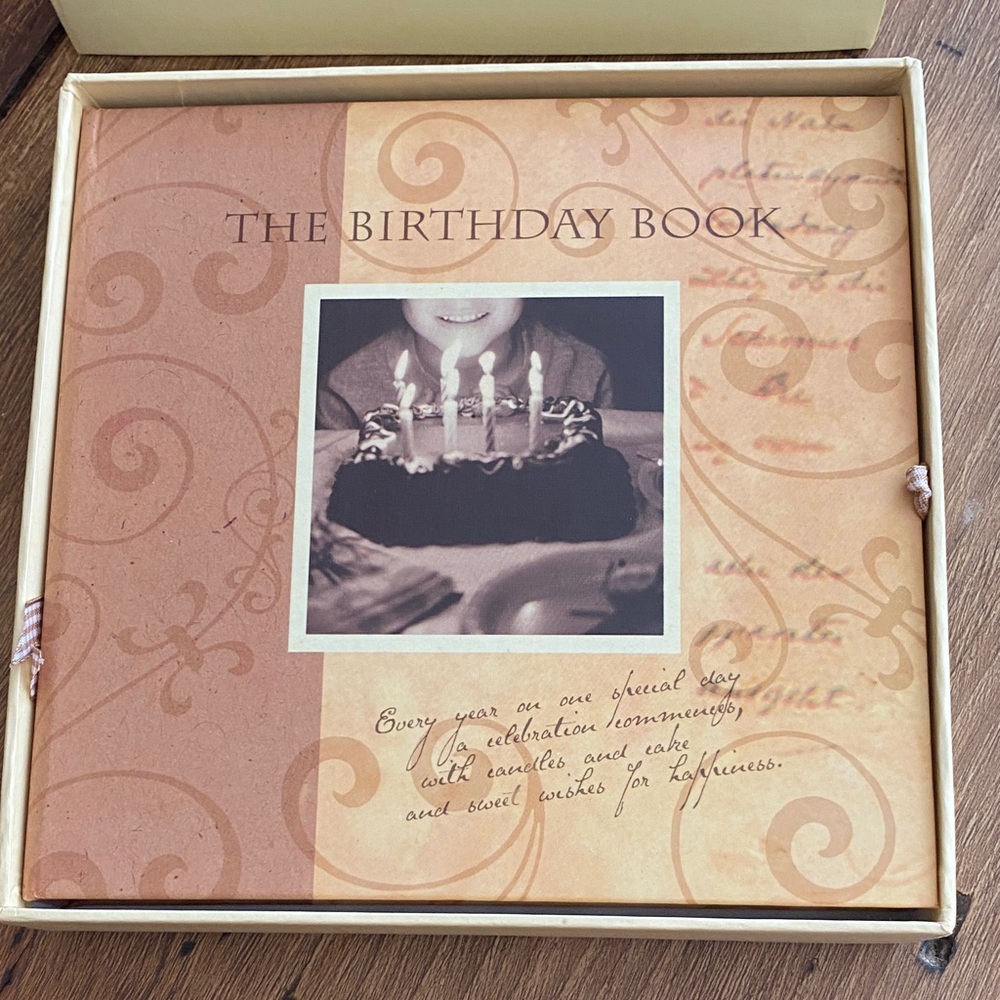 The Birthday Book with Candle Design